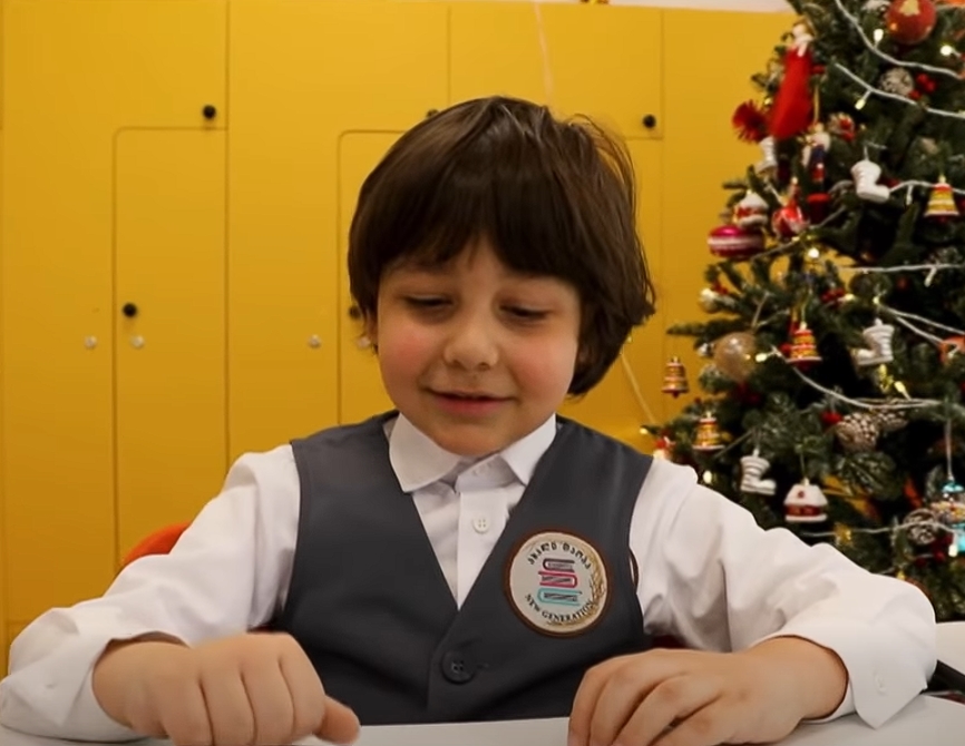 👦🏻💡 Our school’s genius student, 6‑year‑old little mathematician Davit Charkviani