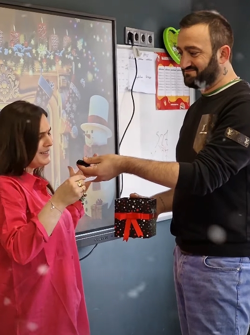 ჩვენი სკოლის მასწავლებლების საახალწლო, სახალისო გამოწვევა🌲