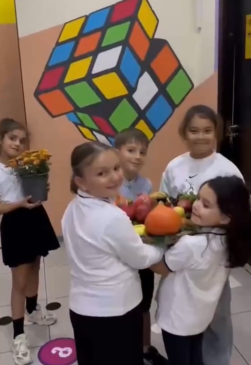 შემოდგომა IIა კლასში.🫒🍏🍎🍊🍌🥭